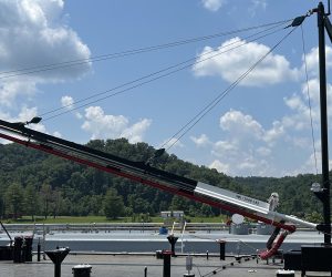 Custom Dual Pipe Bunkering Crane