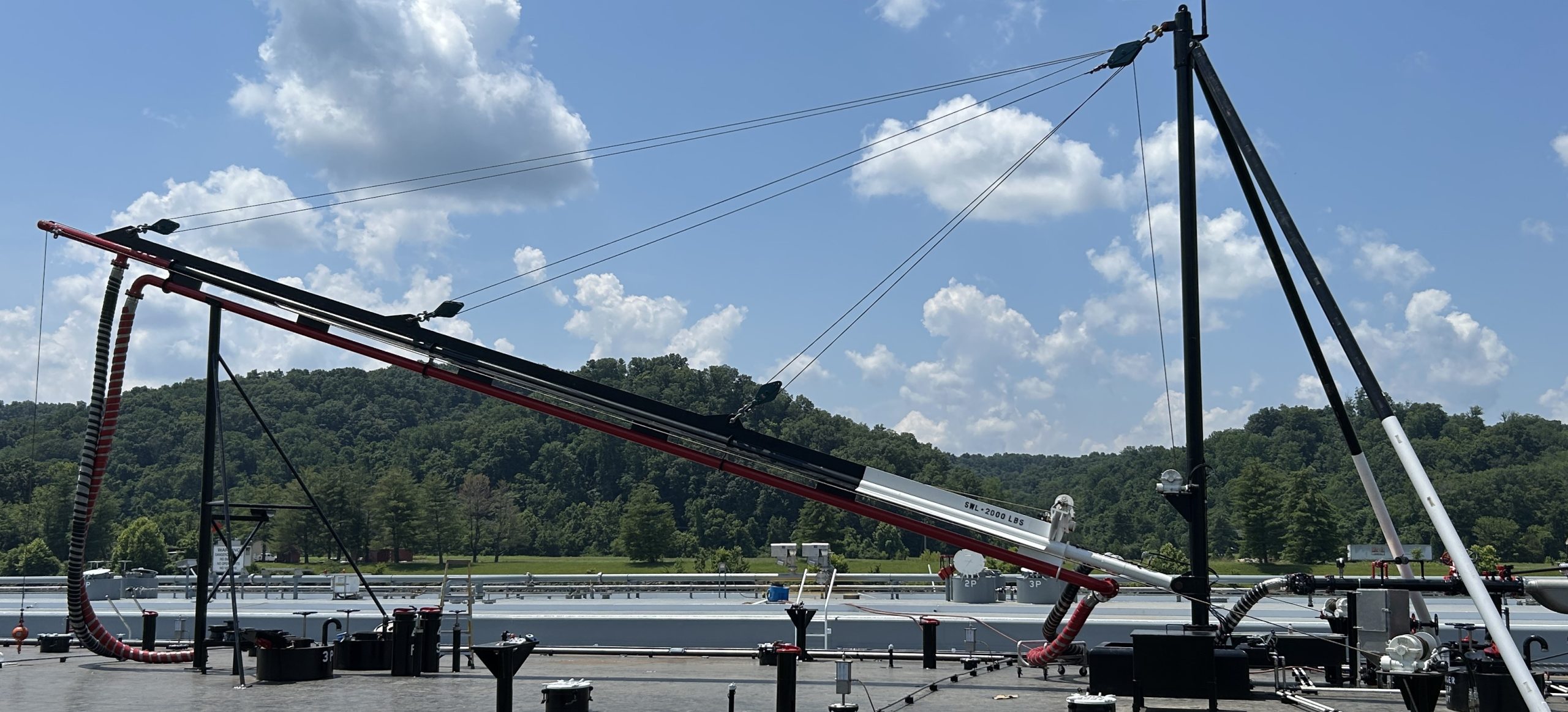 Custom Dual Pipe Bunkering Crane